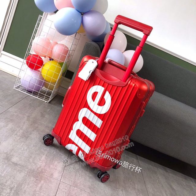 Rimowa拉杆箱 66640 Supreme x rimowa 日默瓦拉箱 全鋁鎂合金 Supreme行李拉杆箱xzx1146